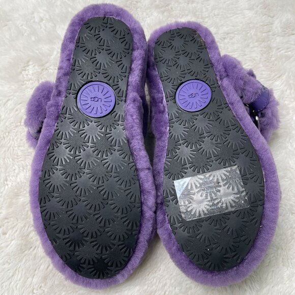 UGG Women's #1104662 Purple Fuzz Yeah Slide Sandals Slippers Shoes Size 6 - Picture 5 of 10